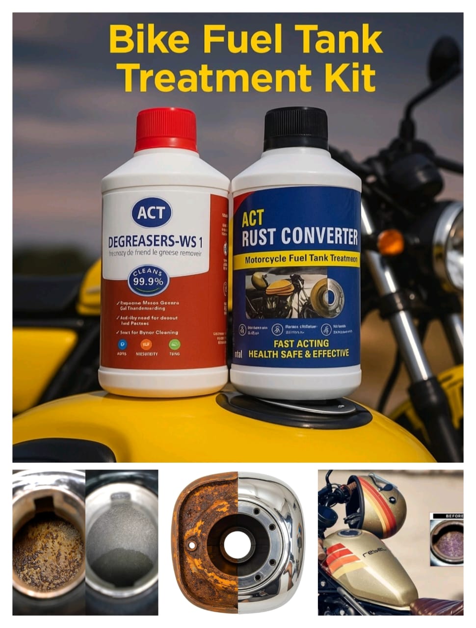 Bike Fuel Tank Treatment Kit